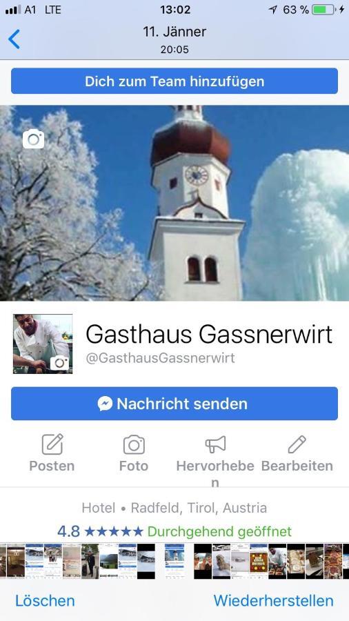 Gassnerwirt Radfeld Hotel Ngoại thất bức ảnh